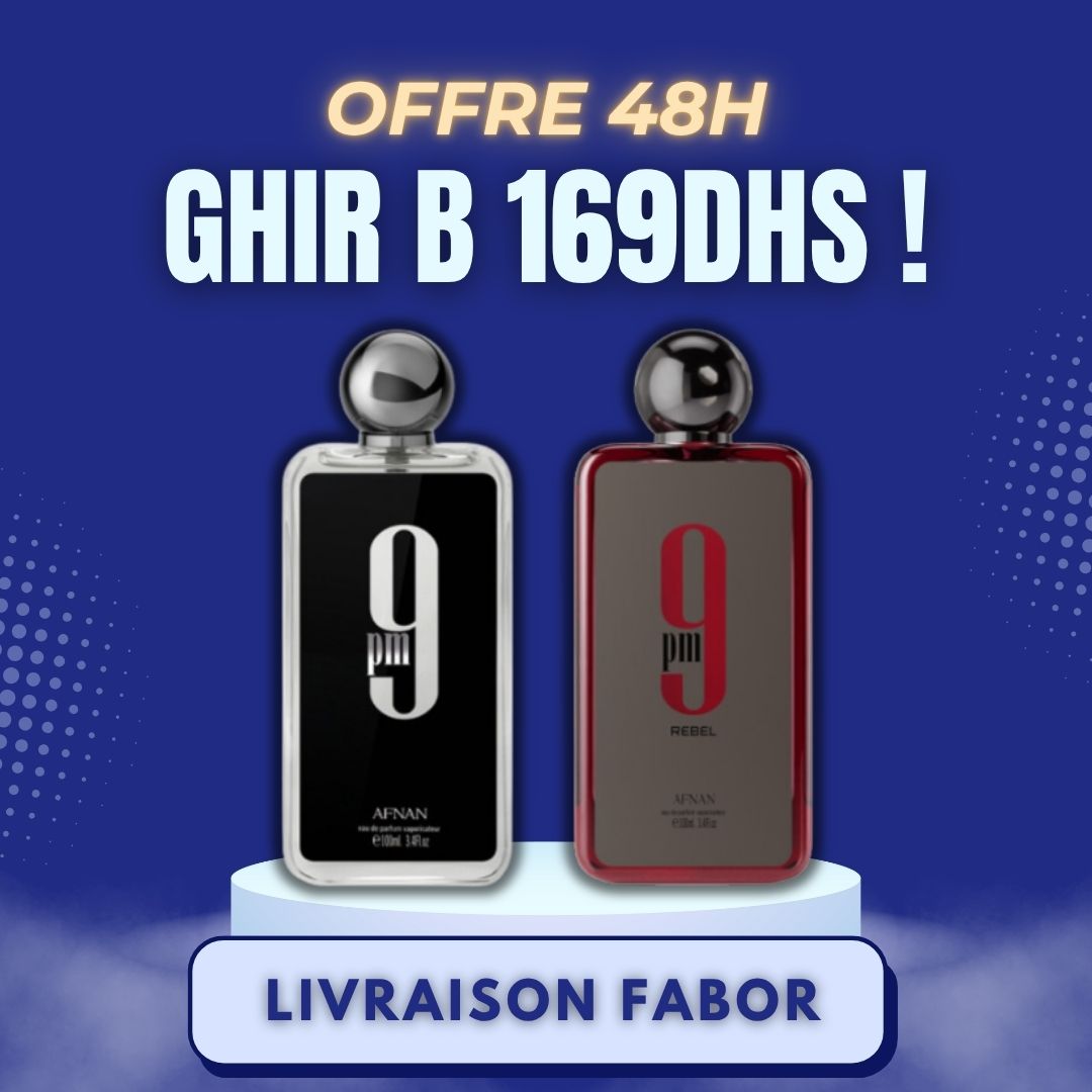 Offre 48H + Livraison Gartuite 169DHS
