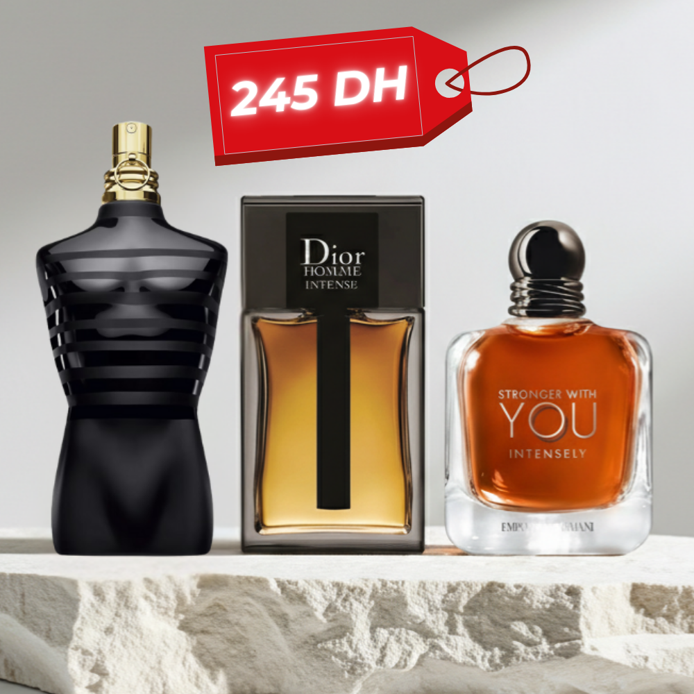 Intensely + Le Male le Parfum + Dior homme intense (10ml)