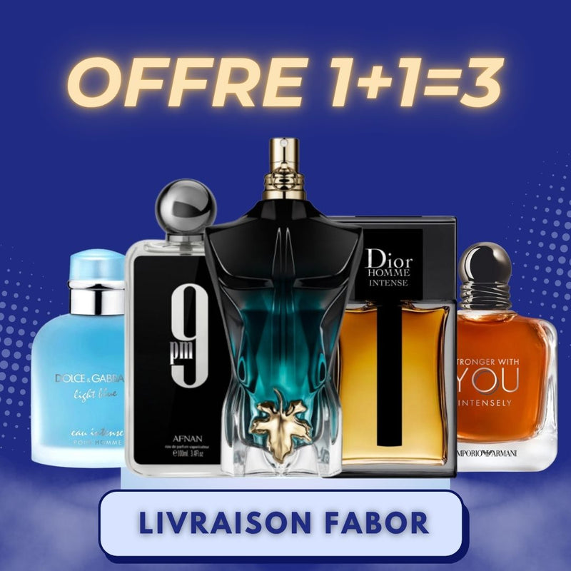 Offre 1+1=3 + Livraison Gratuite