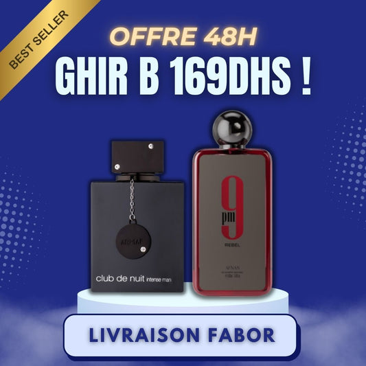 Offre 48H + Livraison Gartuite 169DHS