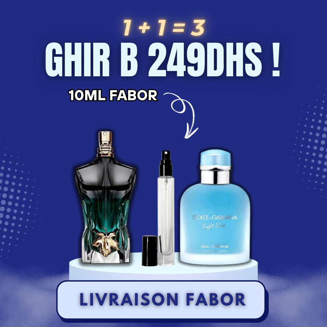 Le Beau le Parfum + Light Blue Intense + Gartuit (10ml)