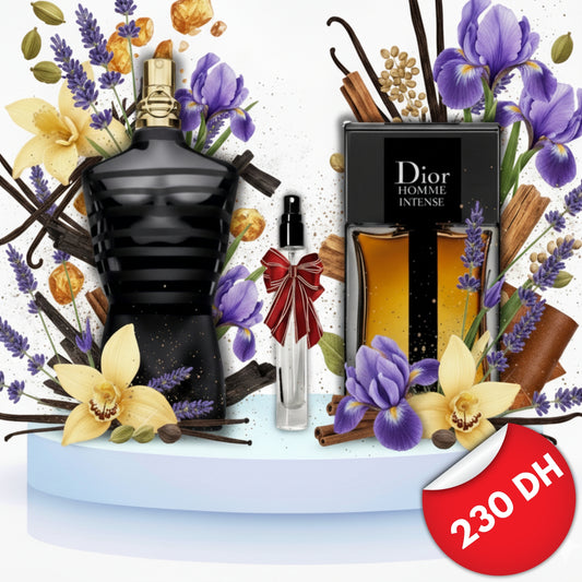 Le Male le Parfum + Dior Homme Intense + Gratuit (10ml)